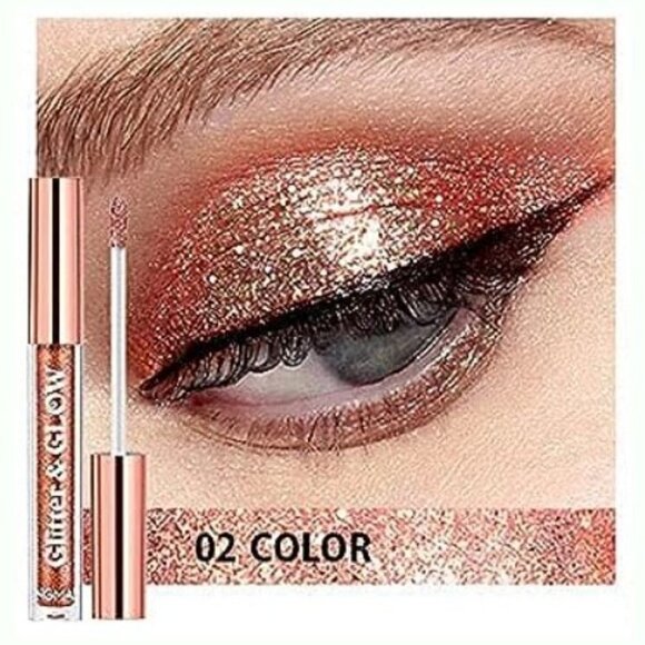 Shimmer Smokey Eyes Liquid Eyeshadow Metallic Matte Color Changing Quick Dry - Picture 5 of 16